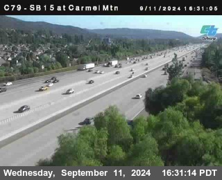 NB 15 at Carmel Mountain Rd.