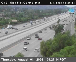 NB 15 at Carmel Mountain Rd.