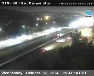 NB 15 at Carmel Mountain Rd.