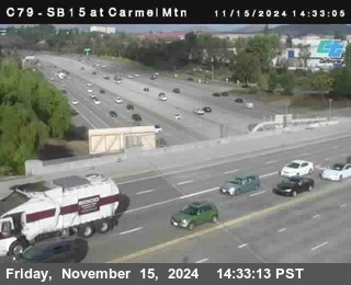 NB 15 at Carmel Mountain Rd.