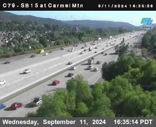 NB 15 at Carmel Mountain Rd.