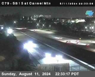 NB 15 at Carmel Mountain Rd.