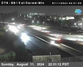 NB 15 at Carmel Mountain Rd.