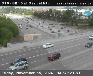 NB 15 at Carmel Mountain Rd.