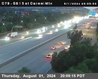 NB 15 at Carmel Mountain Rd.