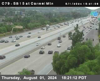 NB 15 at Carmel Mountain Rd.