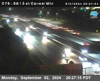 NB 15 at Carmel Mountain Rd.