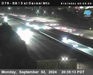 NB 15 at Carmel Mountain Rd.