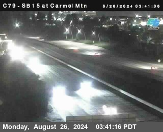 NB 15 at Carmel Mountain Rd.