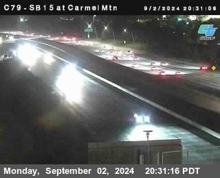 NB 15 at Carmel Mountain Rd.