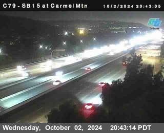 NB 15 at Carmel Mountain Rd.