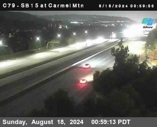 NB 15 at Carmel Mountain Rd.