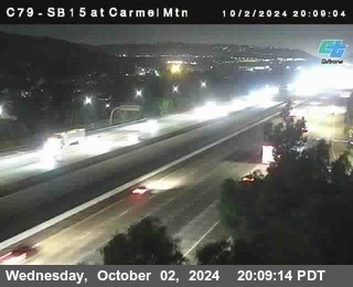 NB 15 at Carmel Mountain Rd.