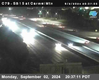 NB 15 at Carmel Mountain Rd.