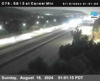 NB 15 at Carmel Mountain Rd.