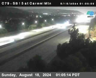 NB 15 at Carmel Mountain Rd.