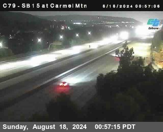 NB 15 at Carmel Mountain Rd.