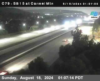 NB 15 at Carmel Mountain Rd.