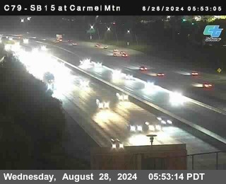 NB 15 at Carmel Mountain Rd.