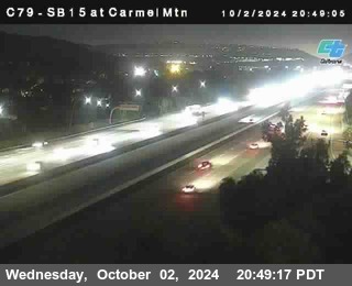 NB 15 at Carmel Mountain Rd.