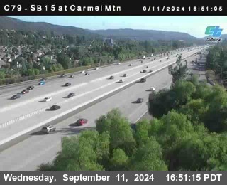 NB 15 at Carmel Mountain Rd.