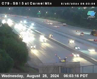 NB 15 at Carmel Mountain Rd.