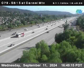 NB 15 at Carmel Mountain Rd.