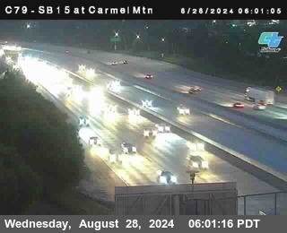 NB 15 at Carmel Mountain Rd.