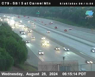 NB 15 at Carmel Mountain Rd.