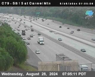 NB 15 at Carmel Mountain Rd.