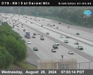 NB 15 at Carmel Mountain Rd.