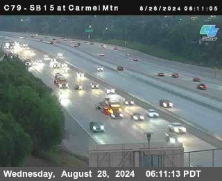 NB 15 at Carmel Mountain Rd.