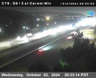 NB 15 at Carmel Mountain Rd.