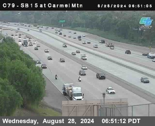 NB 15 at Carmel Mountain Rd.