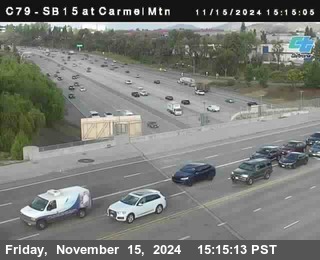 NB 15 at Carmel Mountain Rd.