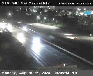 NB 15 at Carmel Mountain Rd.