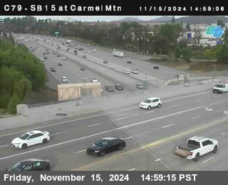 NB 15 at Carmel Mountain Rd.