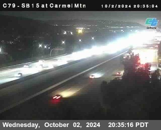 NB 15 at Carmel Mountain Rd.