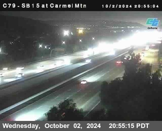 NB 15 at Carmel Mountain Rd.