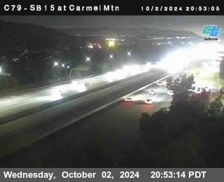 NB 15 at Carmel Mountain Rd.