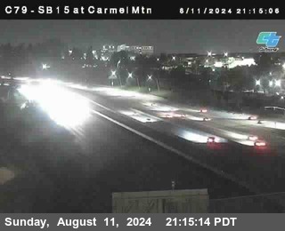 NB 15 at Carmel Mountain Rd.