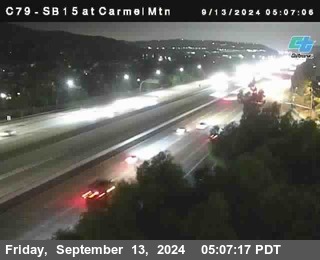 NB 15 at Carmel Mountain Rd.