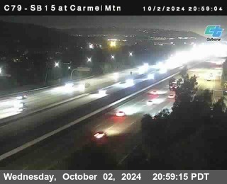 NB 15 at Carmel Mountain Rd.