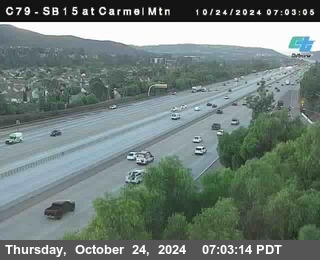 NB 15 at Carmel Mountain Rd.