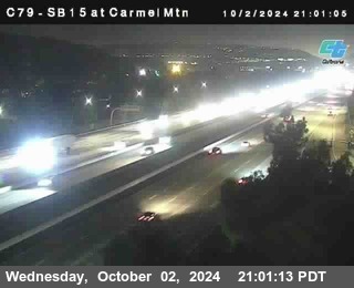 NB 15 at Carmel Mountain Rd.