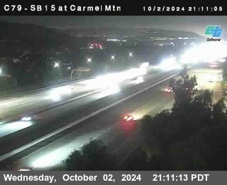 NB 15 at Carmel Mountain Rd.