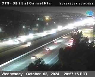 NB 15 at Carmel Mountain Rd.