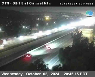 NB 15 at Carmel Mountain Rd.