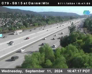 NB 15 at Carmel Mountain Rd.