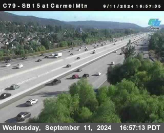 NB 15 at Carmel Mountain Rd.